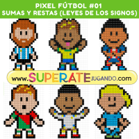 Pixel Futbol 01 - Sumas y Restas SIGNOS